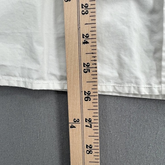 CURRENT/ELLIOTT Shirt Womens Small 1 White Long Sleeve Button Up Convertible - Picture 14 of 16